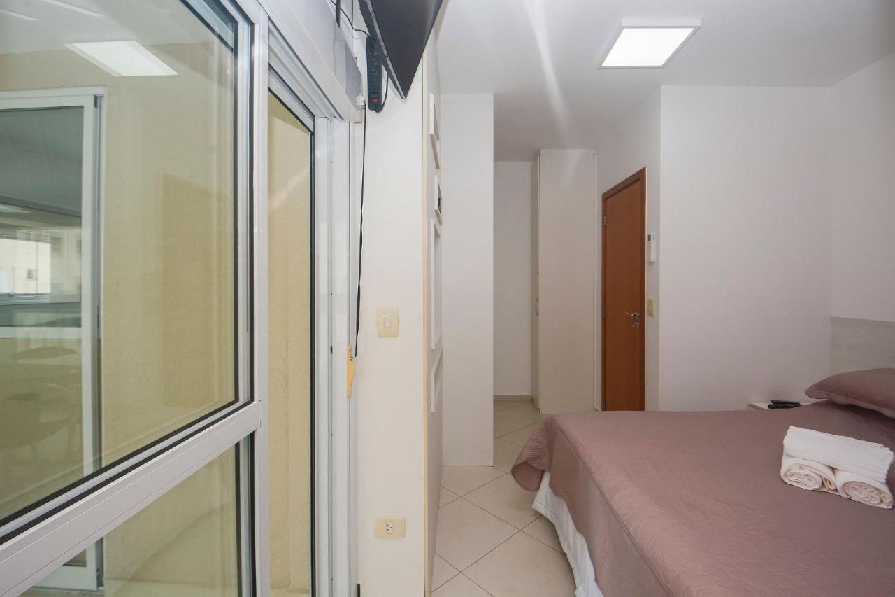 Apartamento Mirante Astúrias - varanda gourmet de frente para a praia da Astúrias no Guarujá Exterior foto